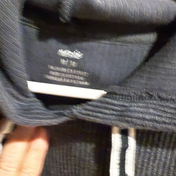 Aerie Charcoal Ribbed Hoodie - Picture 3 of 4